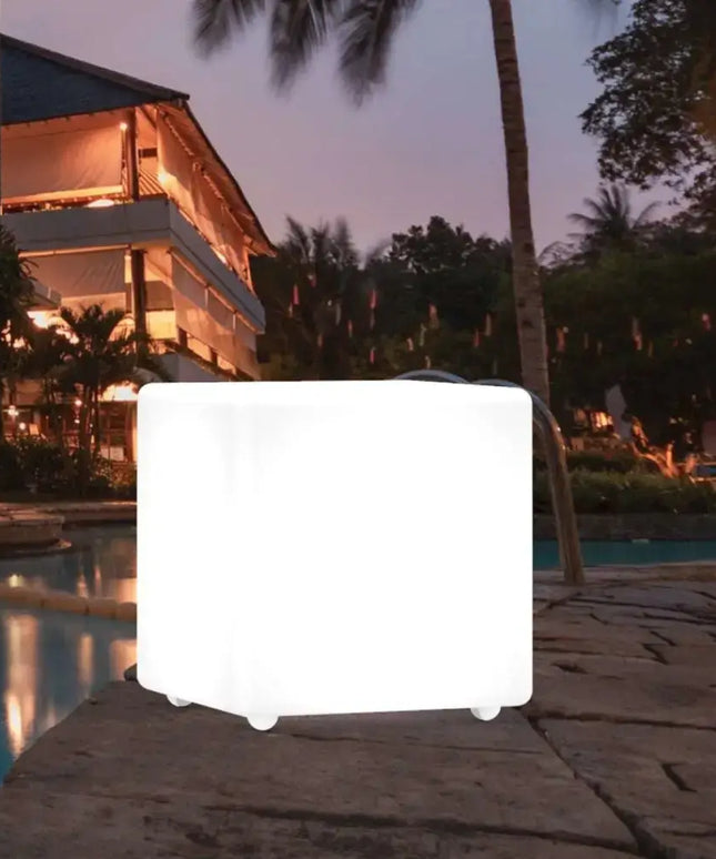 30CM OUTDOOR SOLAR CUBE RGB LED Light Solar & AC Charging W/ REMOTE CONTROL IP65 Dropli, Solar Garden, 30cm-outdoor-solar-cube-rgb-led-light-solar-ac-charging-w-remote-control-ip65