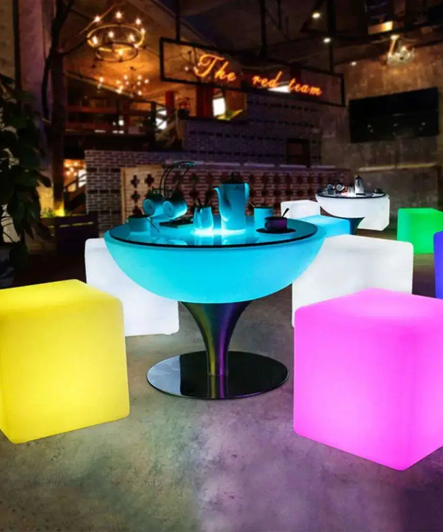 30CM OUTDOOR SOLAR CUBE RGB LED Light Solar & AC Charging W/ REMOTE CONTROL IP65 Dropli, Solar Garden, 30cm-outdoor-solar-cube-rgb-led-light-solar-ac-charging-w-remote-control-ip65