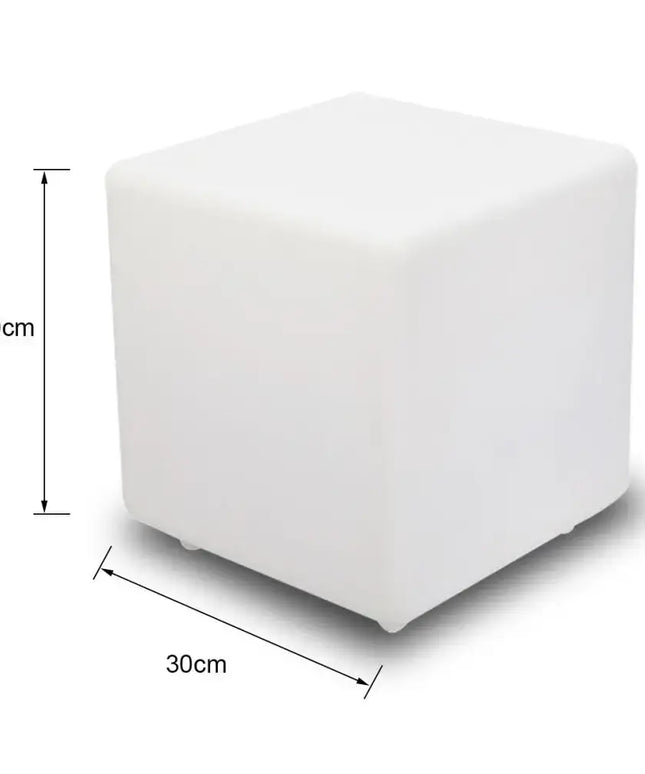 30CM OUTDOOR SOLAR CUBE RGB LED Light Solar & AC Charging W/ REMOTE CONTROL IP65 Dropli, Solar Garden, 30cm-outdoor-solar-cube-rgb-led-light-solar-ac-charging-w-remote-control-ip65