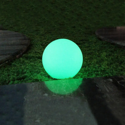 30cm Outdoor Solar-Powered RGB LED Orb Light | Waterproof Garden Mood Lamp - Home & Garden > Garden Lights > Other