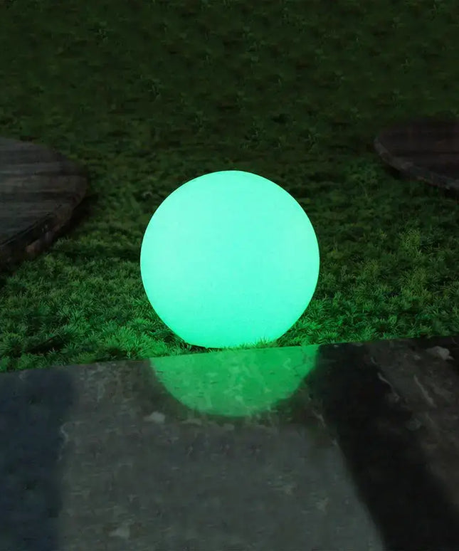 30cm Outdoor Solar-Powered RGB LED Orb Light | Waterproof Garden Mood Lamp - Home & Garden > Garden Lights > Other