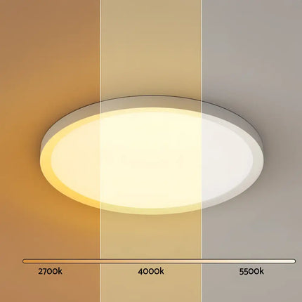 Round ceiling light with adjustable color temperature for the 31W Tri Colour Ultra-THIN LED Oyster Lamp 30cm