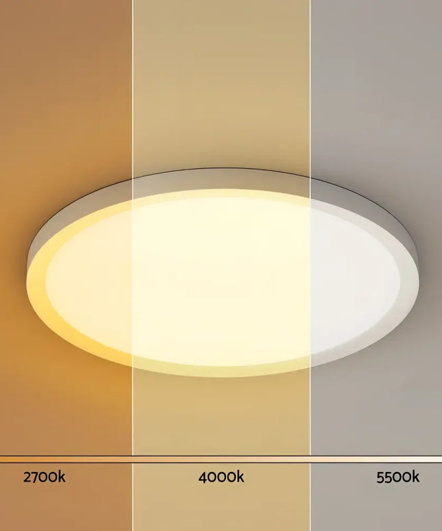 Round ceiling light with adjustable color temperature for the 31W Tri Colour Ultra-THIN LED Oyster Lamp 30cm