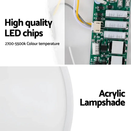 LED light fixture components for 31W Tri Colour Ultra-THIN LED Oyster Lamp 30cm