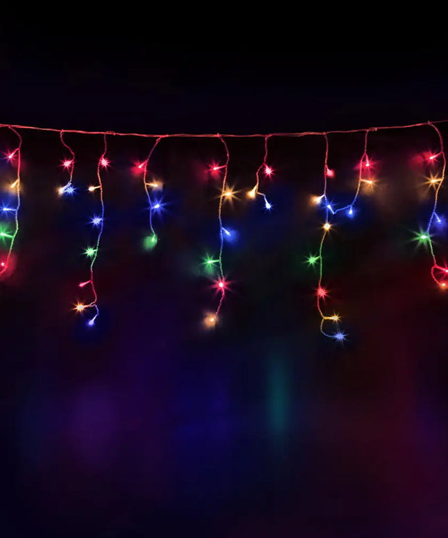 32M Christmas Icicle Lights 960 LED Multi-coloured - Occasions > Christmas > Outdoor Decorations & Lights