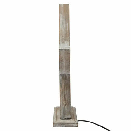 33cm Bamboo Star LED Table Lamp Light Modern Bedside - Antique Timber - Home & Garden > Lighting