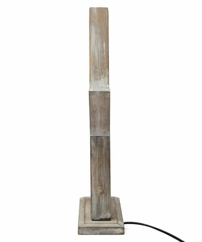 33cm Bamboo Star LED Table Lamp Light Modern Bedside - Antique Timber - Home & Garden > Lighting