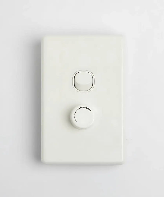 350VA Trailing Edge LED Rotary Dimmer | White
