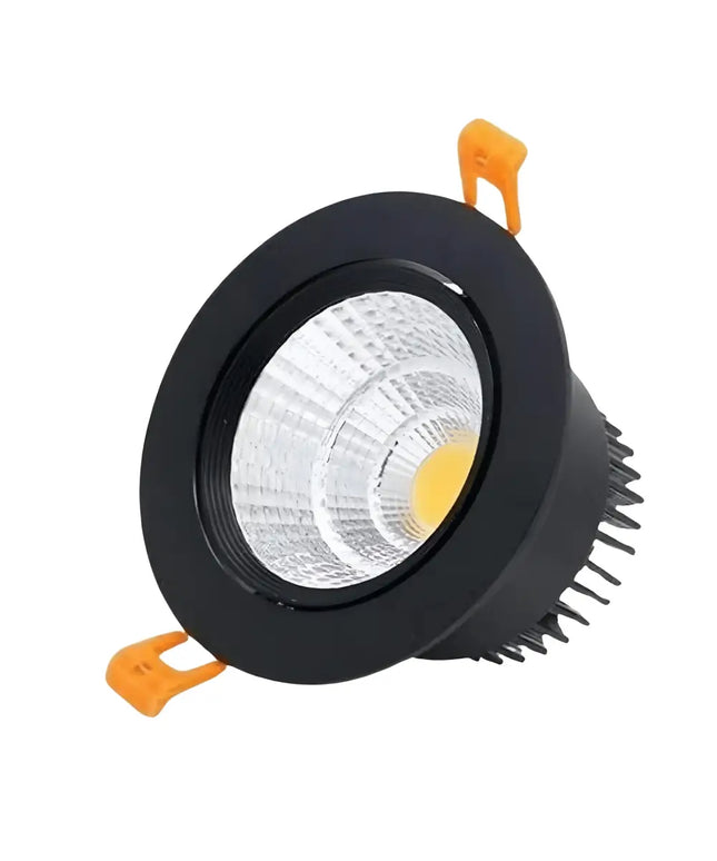 35W COB Tilt Tri Colour Dimmable LED Downlight 150mm cut out