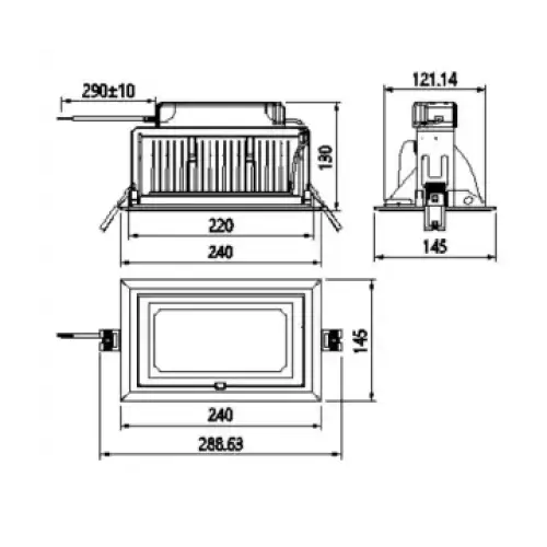 3A 30W/38W LED RECTANGULAR SHOP LIGHT 3A, Commercial, 3a-30w-38w-led-rectangular-shop-light