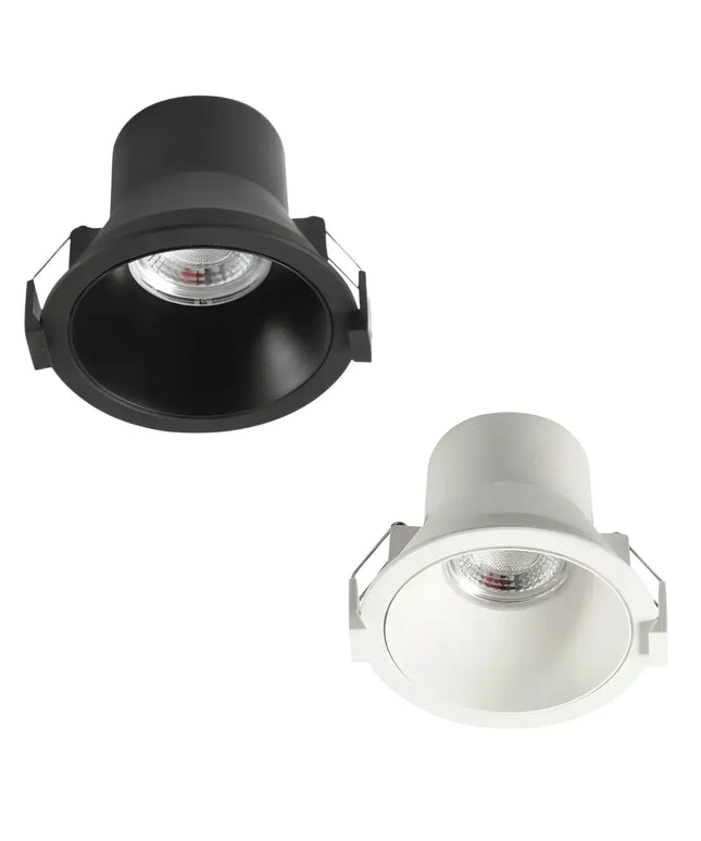3A Lighting DL1016 10W Deep Recessed LED Downlight White 90mm