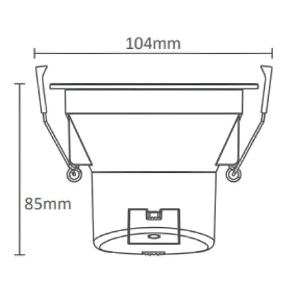 Technical drawing of a 3A DL1016 with dimensions labeled