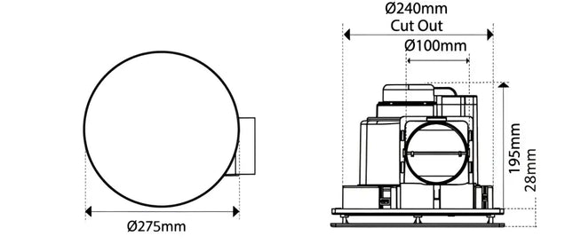 Premium 3A Altair 16’’ H200-1 - Exhaust Fan