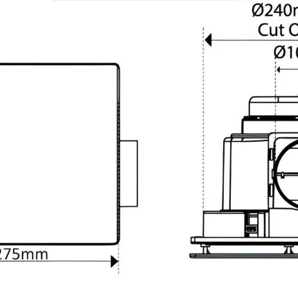 Premium 3A Altair 17” Square H200-17 Exhaust Fan - High-Performance & Quiet. Trusted Quality. - Exhaust Fan