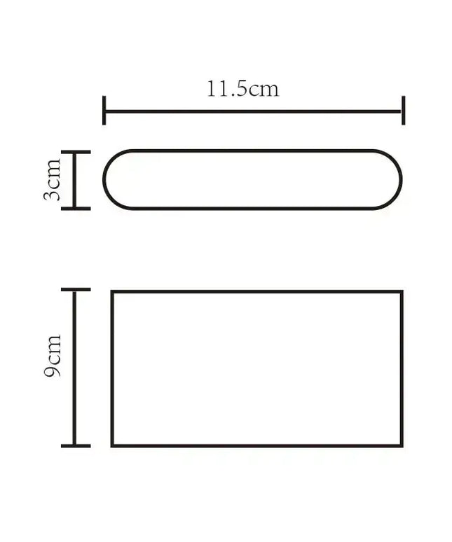 3A Lighting Ultra Slim Wall Light Tri Colour (354/BK/TC) 3A, Lighting, 3a-lighting-ultra-slim-wall-light-tri-colour-354-bk-tc