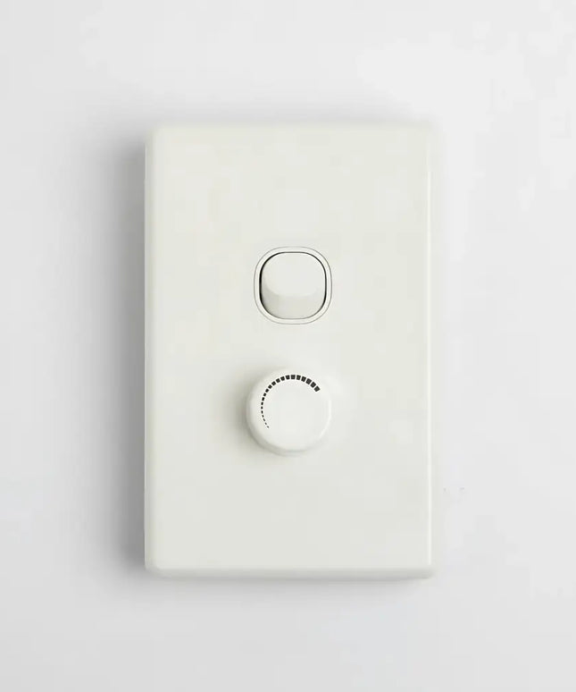 350VA Trailing Edge LED Rotary Dimmer | White