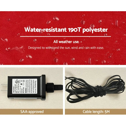 Water-resistant polyester material with power adapter and cable for 3M Christmas Inflatable Nutcracker Archway