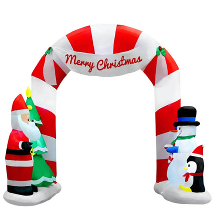 3M Christmas Inflatable Archwary Santa Illuminated Decorations - Occasions > Lights
