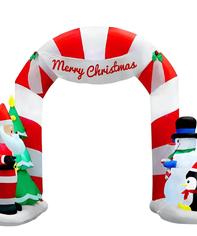 3M Christmas Inflatable Archwary Santa Illuminated Decorations - Occasions > Lights