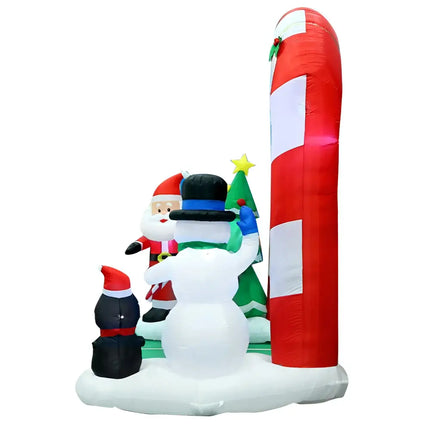 3M Christmas Inflatable Archway with Santa Xmas Decor LED Dropli, Occasions > Lights, jingle-jollys-3m-christmas-inflatable-archway-with-santa-xmas-decor-led
