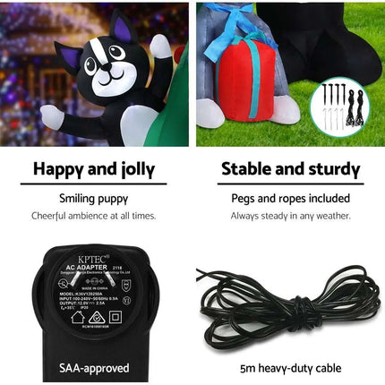 3M Inflatable Christmas Tree Santa Lights Outdoor Decorations Dropli, Occasions > Christmas, jingle-jollys-3m-inflatable-christmas-tree-santa-lights-outdoor-decorations