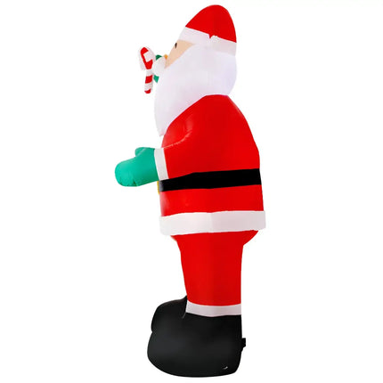 Inflatable Santa Claus figure illuminated as part of 3M Giant Inflatable Santa Christmas decoration
