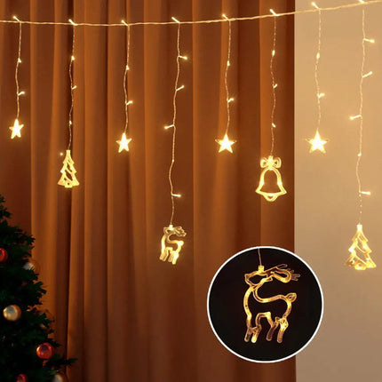 3M Icicle 138 Warm White LED Christmas Lights - Occasions > Christmas > Outdoor Decorations & Lights