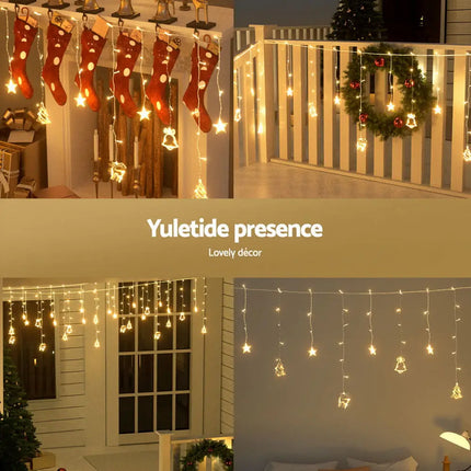 3M Icicle 138 Warm White LED Christmas Lights - Occasions > Christmas > Outdoor Decorations & Lights