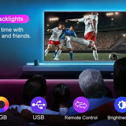 3M LED Strip Lights Rope Light for TV, Gaming and Computer (Lights Strip App with Remote Control) Dropli, Electronics > Computer Accessories, 3m-led-strip-lights-rope-light-for-tv-gaming-and-