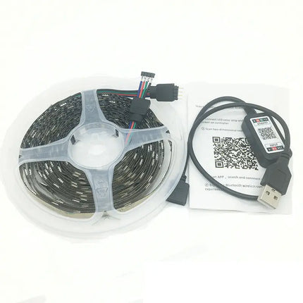 3M RGB LED Strip Lights IP65 Waterproof 5050 300LEDs 12V USB Bluetooth Gift - Occasions > Party Lights > Coloured Lights