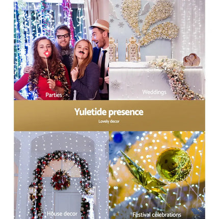 3X6M Christmas Curtain Light Cool White 600 LED - Occasions > Christmas > Outdoor Decorations & Lights