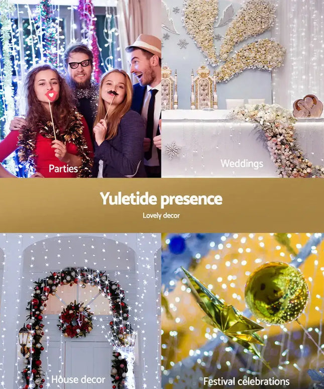 3X6M Christmas Curtain Light Cool White 600 LED - Occasions > Christmas > Outdoor Decorations & Lights