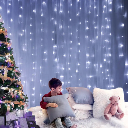3X6M Christmas Curtain Light Cool White 600 LED - Occasions > Christmas > Outdoor Decorations & Lights