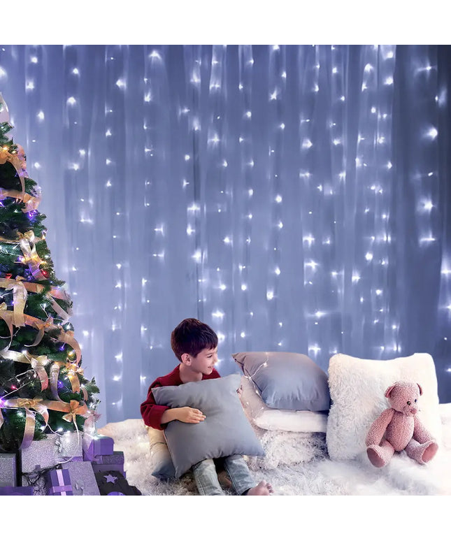 3X6M Christmas Curtain Light Cool White 600 LED - Occasions > Christmas > Outdoor Decorations & Lights