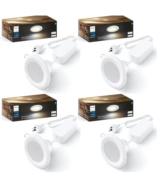 4 Pack Philips Hue Garnea V2 White Ambiance Downlight 90mm - Home & Garden > Lighting > Ceiling Lights