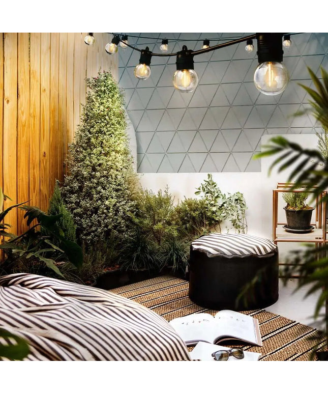 41m LED Festoon String Lights 40 G45 Bulbs Plug in Kit Dropli, Occasions > Lights, jingle-jollys-41m-led-festoon-string-lights-40-bulbs-kits-wedding-party-christmas-g45