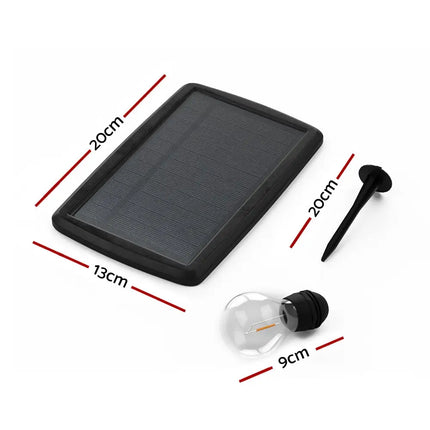 41m Black Solar Festoon String Lights with 40 Bulb Plug in Kit - Occasions > Christmas > Outdoor Decorations & Lights