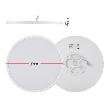 42W Tri Colour Ultra-THIN LED Oyster Lamp 40cm - Home & Garden > Lighting > Ceiling Lights