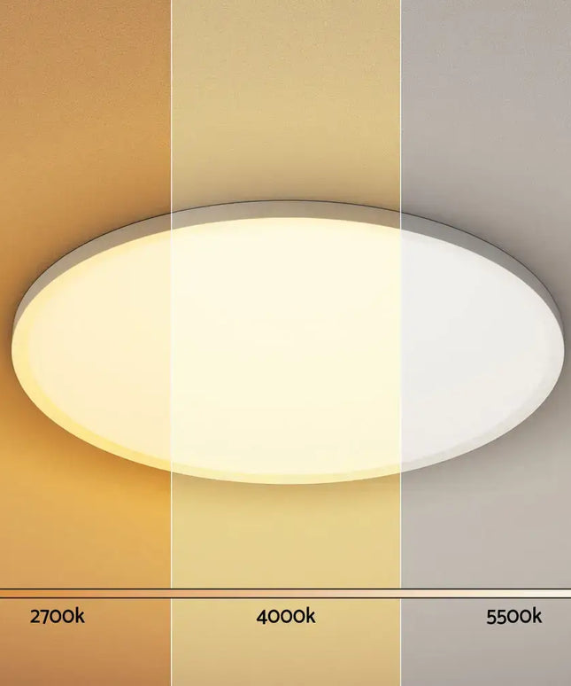 46W Tri Colour Ultra-THIN LED Oyster Lamp 50cm - Home & Garden > Lighting > Ceiling Lights