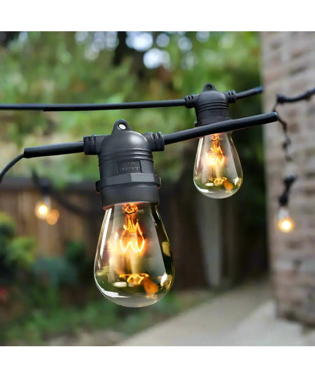 47m Festoon 50 S14 LED bulb String Light Kit Dropli, Occasions > Lights, jingle-jollys-47m-festoon-string-lights-christmas-bulbs-party-wedding-garden-party