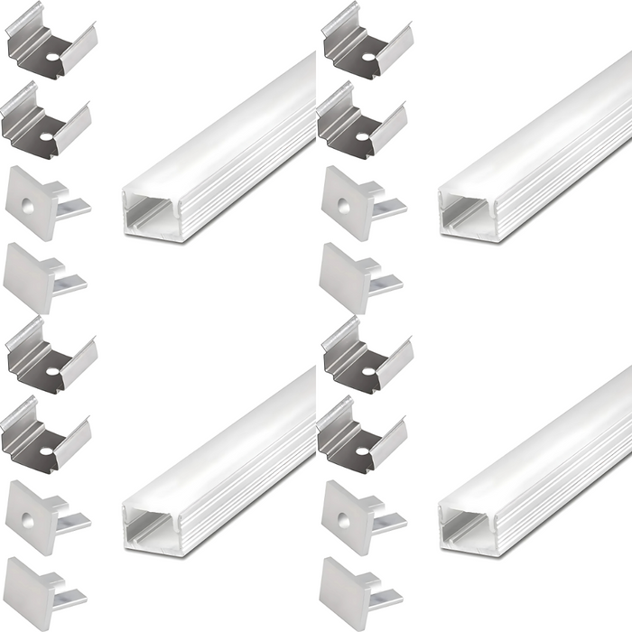 "Micro Surface Aluminium Mounting Profile System - Silver 8MM X 9MM for LED Strip Lighting"