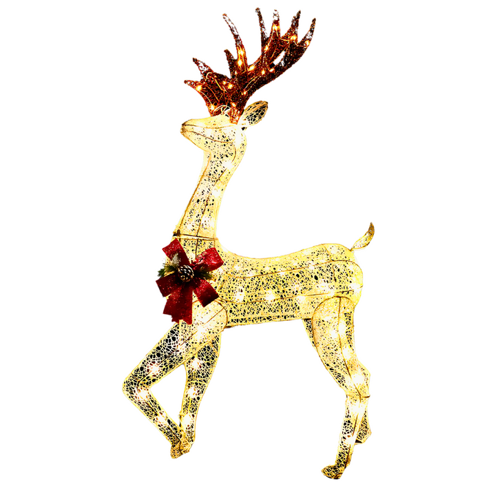 1.5M 100 LED Christmas Lights Reindeer Decorations