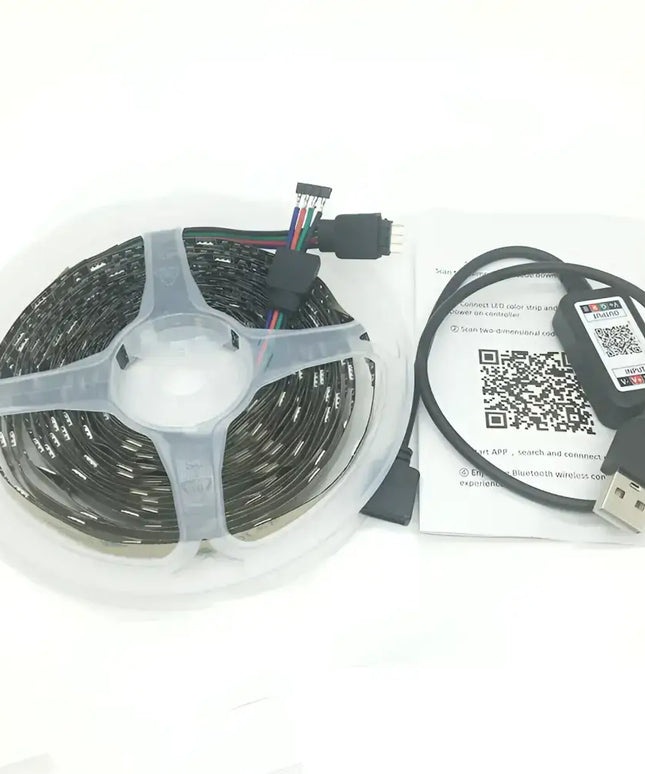 LED light strip roll with USB controller from 4M RGB LED Strip Lights IP65 Waterproof