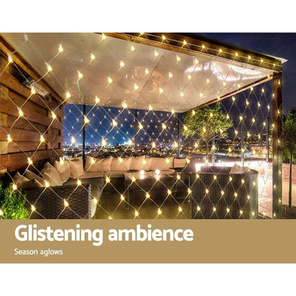 4mx6m Christmas Net Mesh Lights 1000LED String Light Plug in Kit-Occasions > Christmas-Dropli