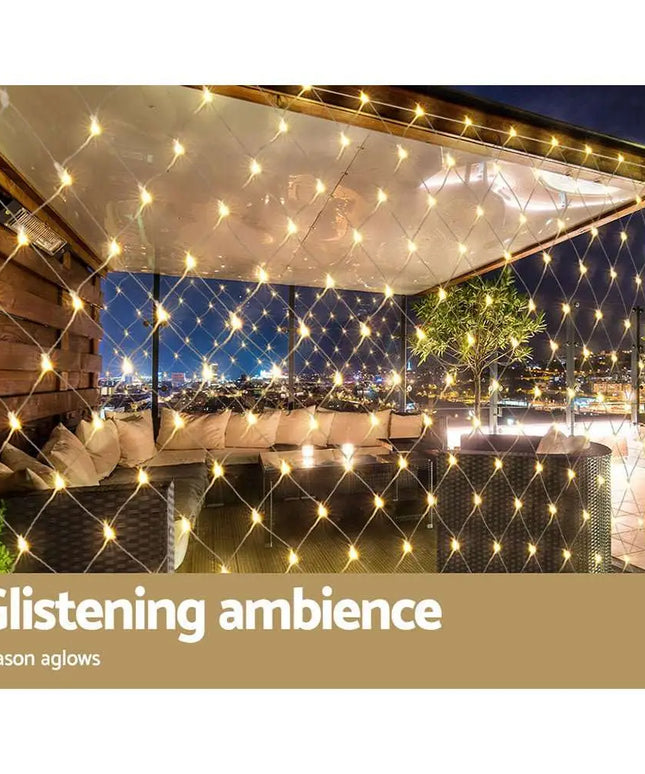 4mx6m Christmas Net Mesh Lights 1000LED String Light Plug in Kit-Occasions > Christmas-Dropli