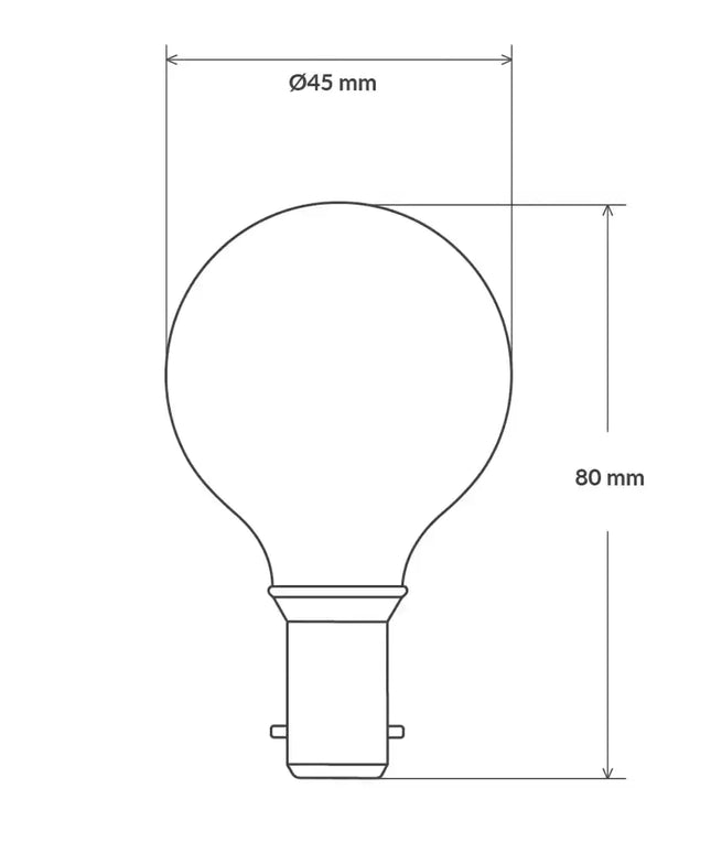 4W 400lm B15 2700K Clear Dimmable LED Fancy Round - Home & Garden > Lighting