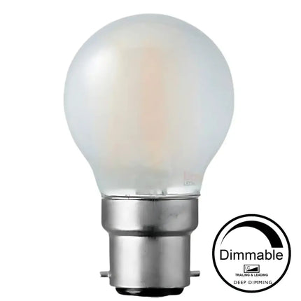 4W 400lm B22 2700K Frost Dimmable LED Fancy Round - Home & Garden > Lighting
