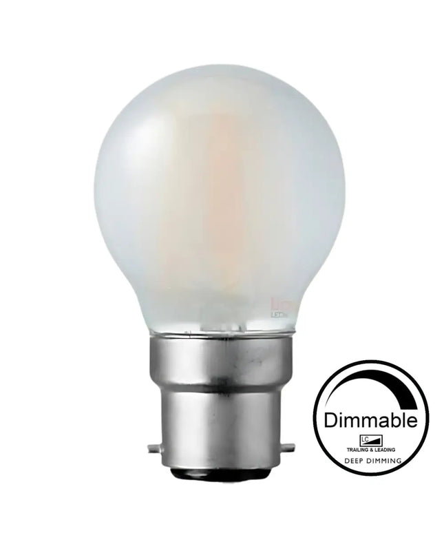4W 400lm B22 2700K Frost Dimmable LED Fancy Round - Home & Garden > Lighting