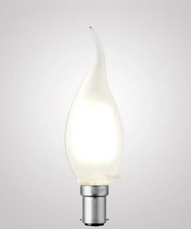 4W Flame Tip Candle LED Bulb B15 Frost in Natural White