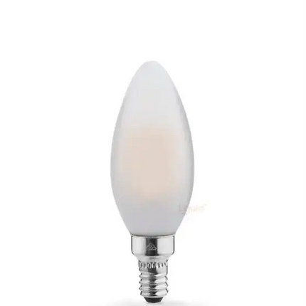 4W 450lm E12 Warm White Frost Dimmable Candle LED Globe - Candle Bulbs